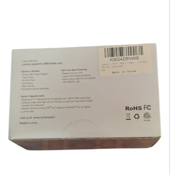 NWT Smart Light Switch - White - Picture 3 of 3